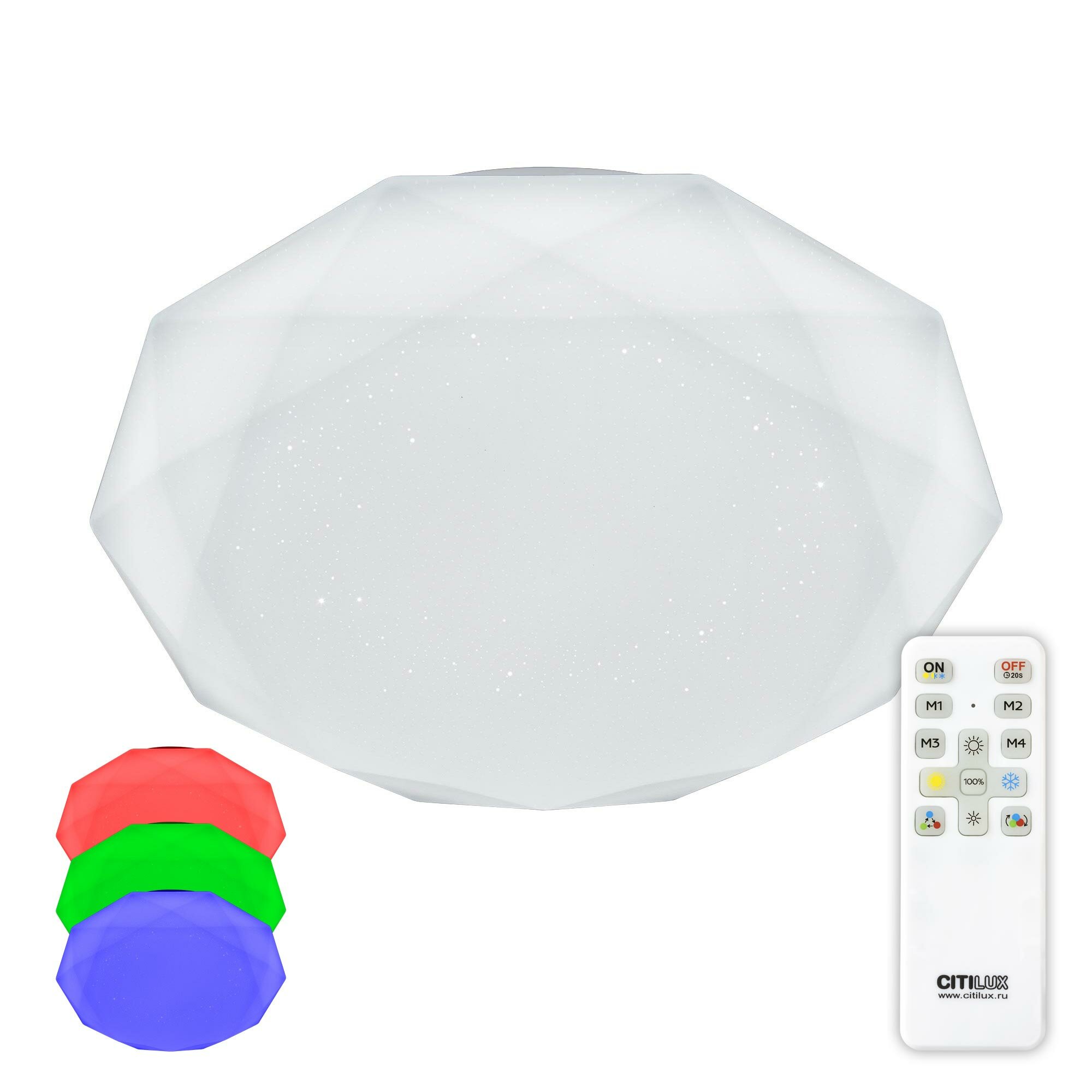 Люстра для дома потолочная Citilux Астрон CL733680G, цвет арматуры белый