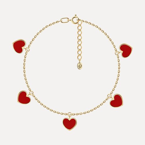 Изображение товара Браслет, серебро, 925 проба, золочение, эмаль