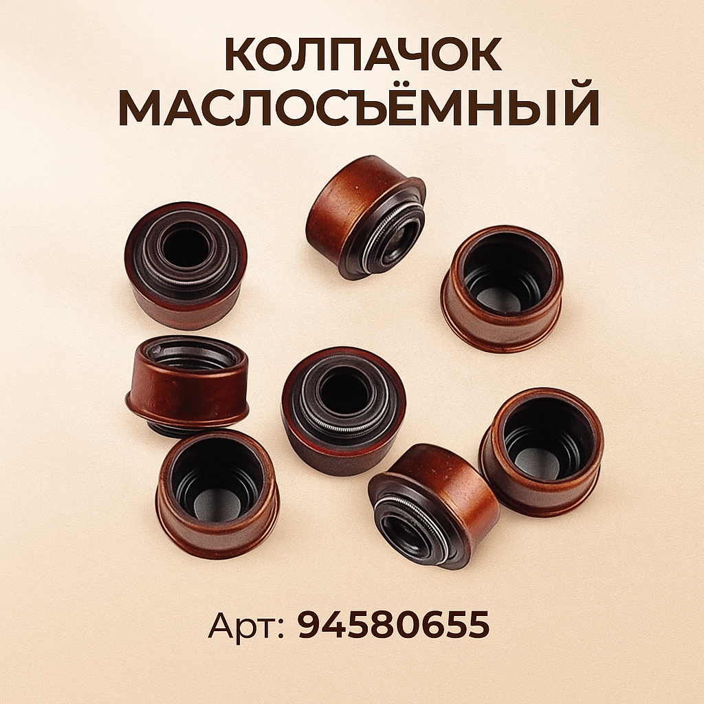 Колпачки маслосъемные 94580655 8 шт LADA(ВАЗ), OPEL, MAZDA, FORD / лада, опель, мазда, форд