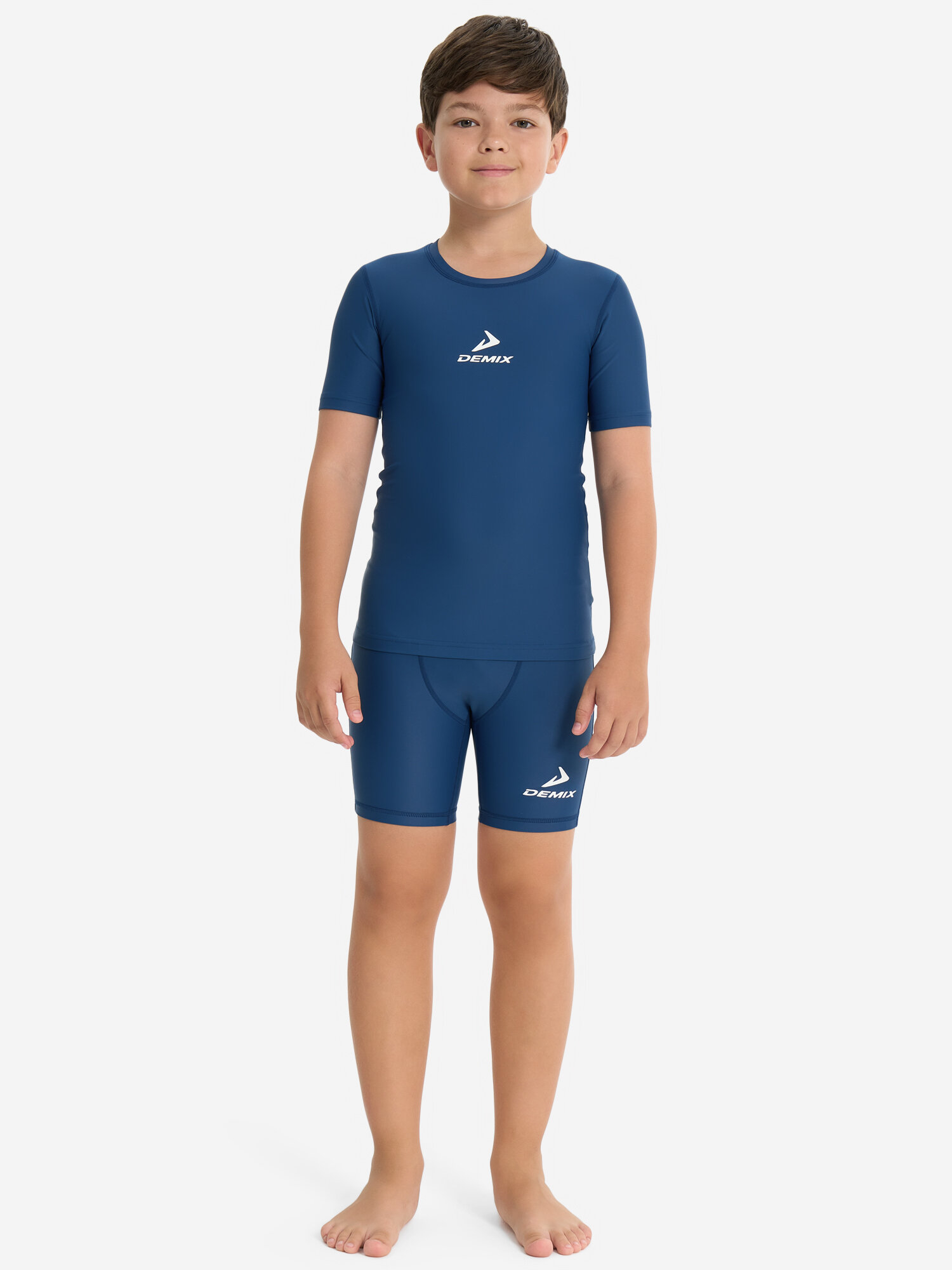 Футболка Demix, размер 146-152, синий — фото 1