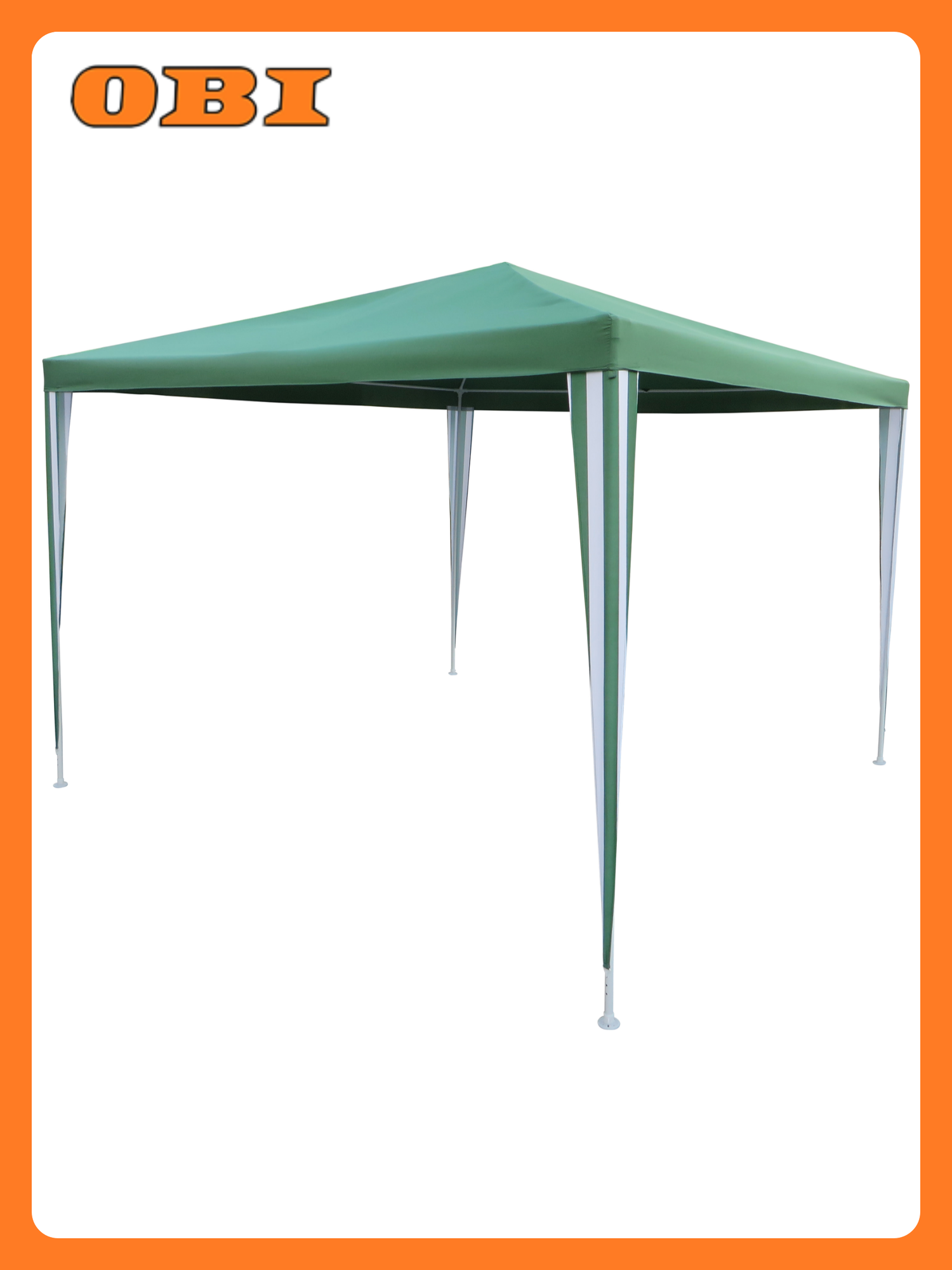 Павильон Poly металлический каркас квадратный 290 х 290 x 245 см