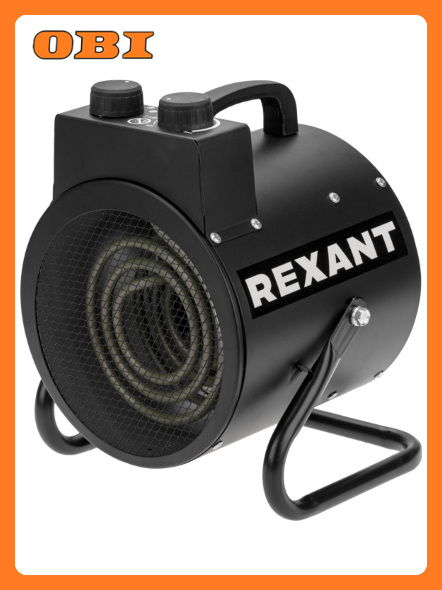 Пушка тепловая электрическая круглая регулировка угла наклона ТЭН 2кВт REXANT