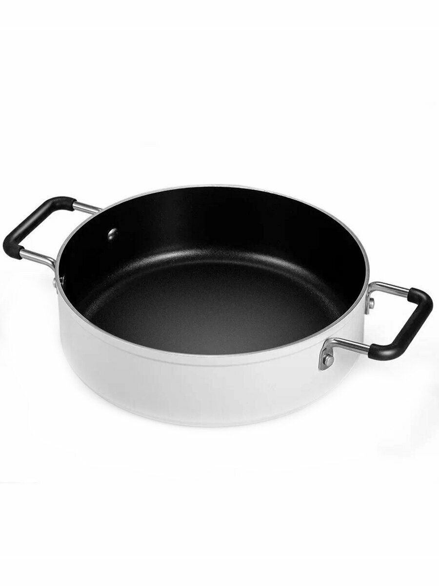 Кастрюля Soup Pot Mijia Customized (GJT02CM) White  для индукции стальная 4л с крышкой белая