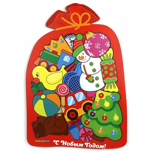 Woodland Мешок с подарками (148101), 17 дет. пазл мешок с подарками woodland toys 5220494