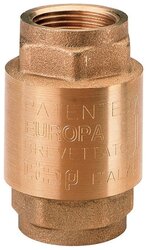 Обратный клапан пружинный ITAP Europa 100 муфтовый (ВР/ВР), латунь