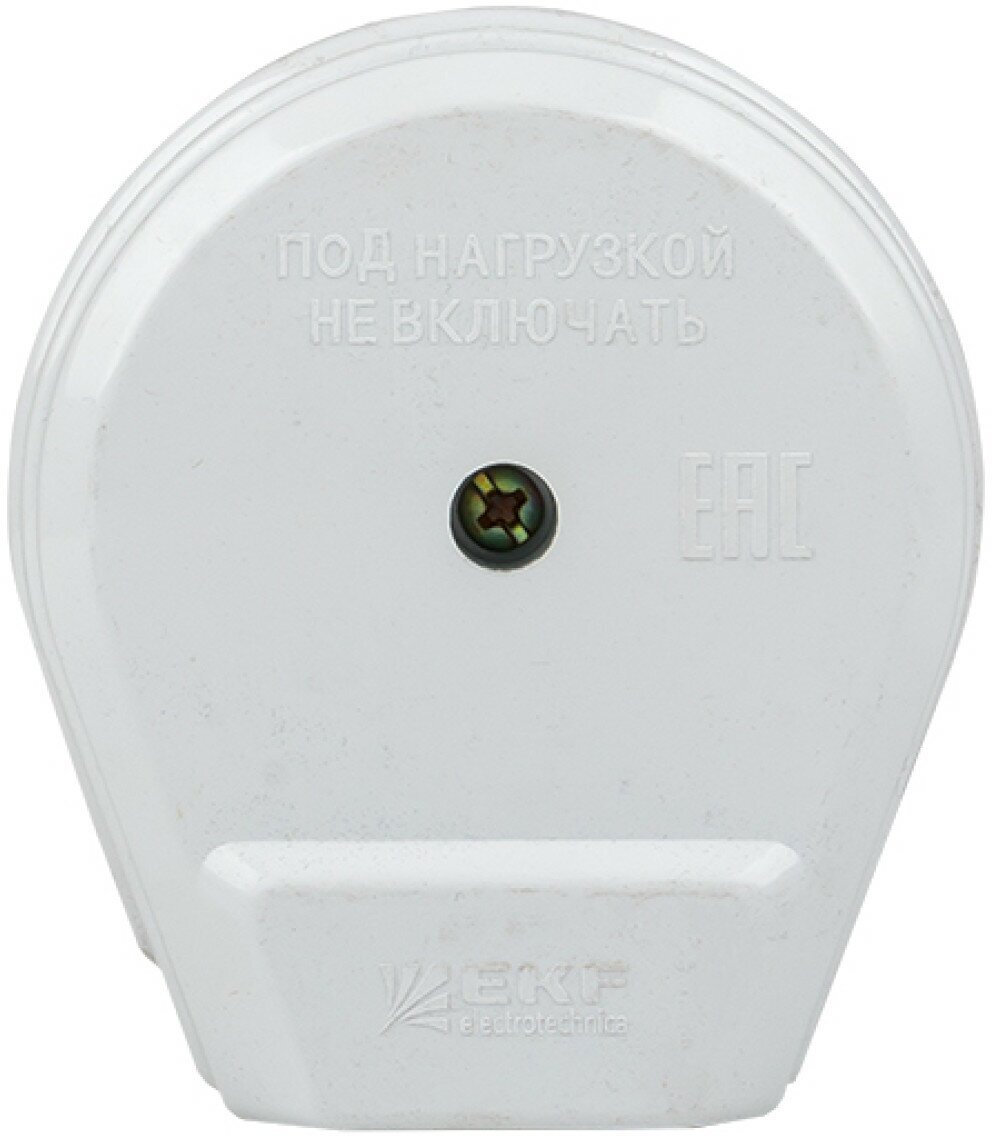 AS-250-H-02 Разъем РШ-ВШ 32А 250В 2P+PE (СУ) пластиковый бел. PROxima Упаковка (6 шт.) EKF - фото №5