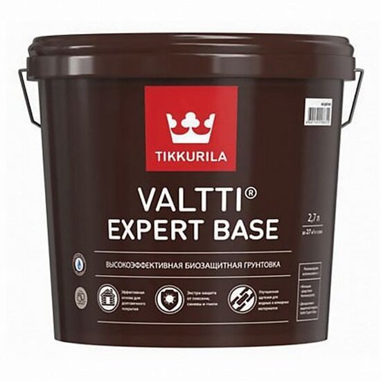 Грунт-антисептик Tikkurila Valtti Expert Base (Валтти Эксперт База) 2,7л бесцветный