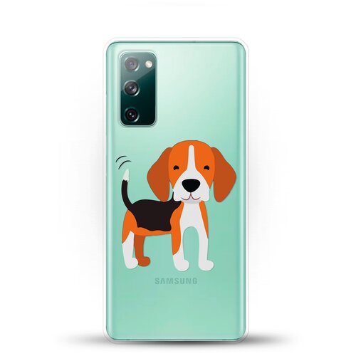 фото Силиконовый чехол довольный бигль на samsung galaxy s20fe (fan edition) andy & paul