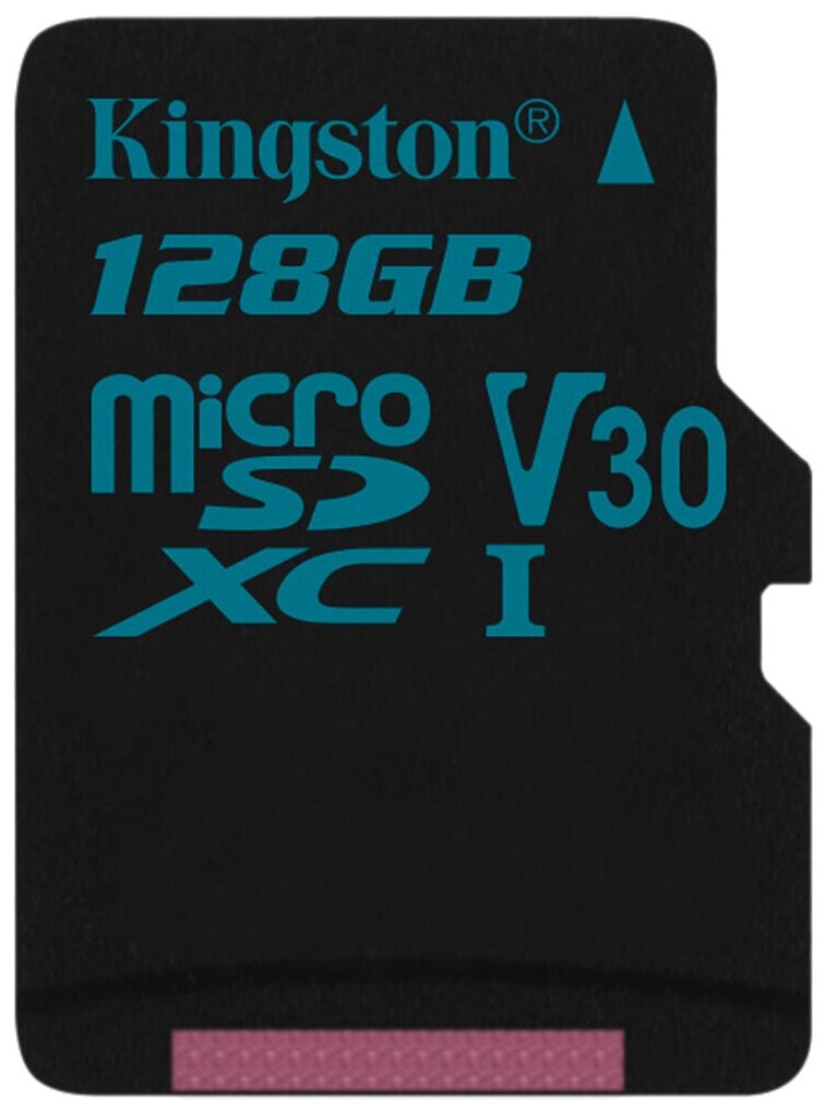 Карта памяти MicroSDXC Kingston 128Gb Canvas Go class10 + SD адаптер .