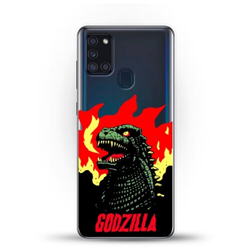 фото Силиконовый чехол годзила на samsung galaxy a21s andy & paul