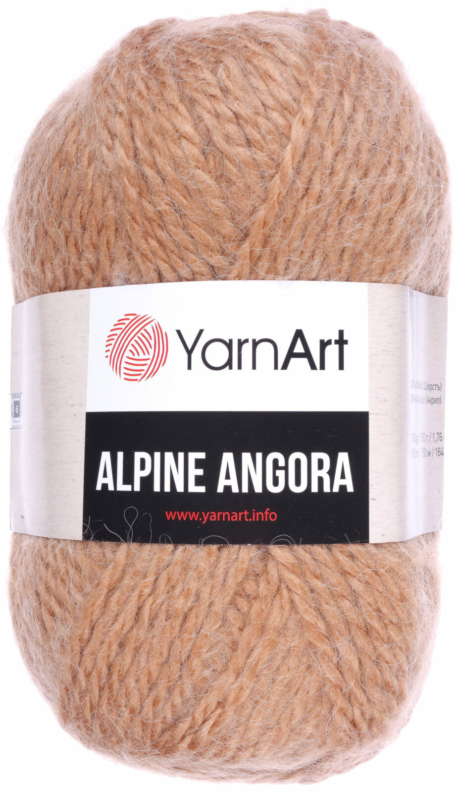 Пряжа Yarnart Alpine angora темно-бежевый (345), 20%шерсть/80% акрил, 150м, 150г, 1шт