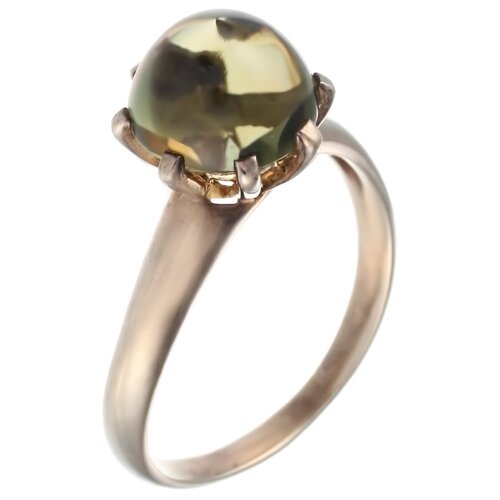 фото Element47 кольцо из серебра 925 пробы с аметистом синтетическим 30_014_510_003_gams_yg, размер 18