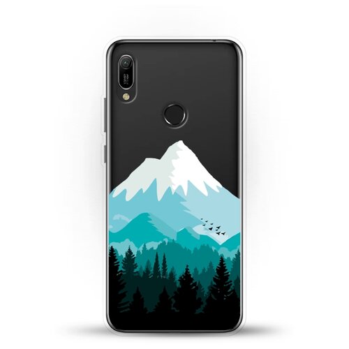 фото Силиконовый чехол снежные горы на huawei y6 (2019) andy & paul