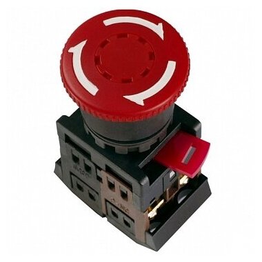 Кнопка AE-22 22 мм 660/440В, IP40, Красный | код. BBG10-AE-K04 | IEK (4шт. в упак.)