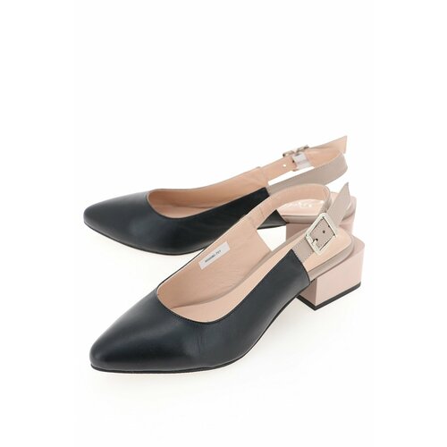 Босоножки  Estello, натуральная кожа, размер 38, черный