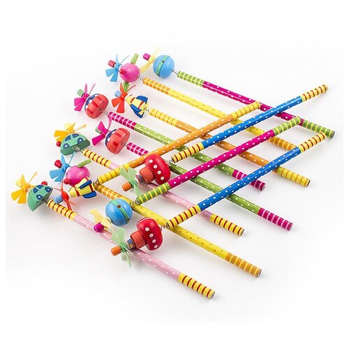 фото Набор карандашей на пружинке №5 (12 штук), цвет - графитный china bluesky trading