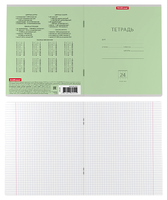ErichKrause 35324 Тетрадь школьная ученическая, 10 шт. в пленке в клетку, 24 л., зеленый