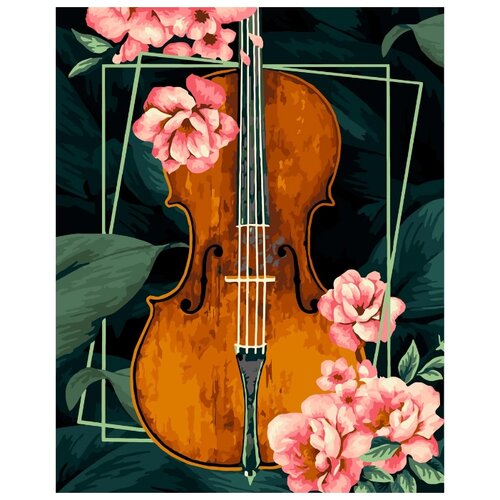 фото R020 набор для рисования по номерам 'винтажная скрипка' 40*50см русская живопись
