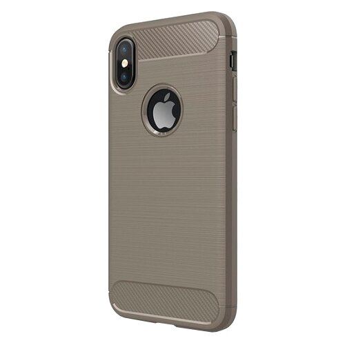 фото Чехол-накладка eva ip8a012-x для apple iphone x/xs серый/карбон