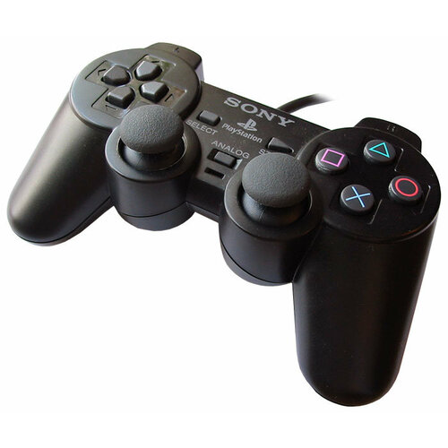 Геймпад / джойстик проводной для Sony Playstation 2 PS2 dualshock 2 черный oem