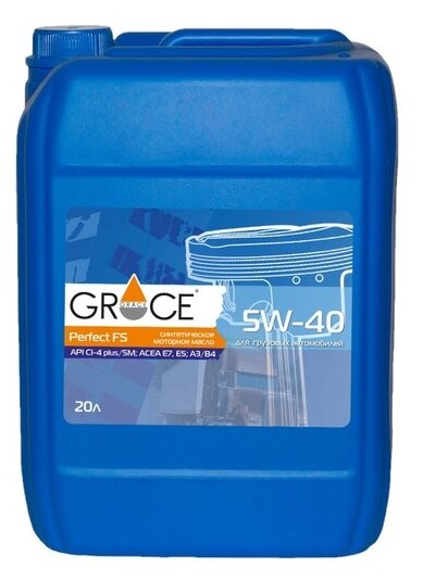 GRACE-OIL 4603728810256 Масло дизельное Perfect FS 5W40 синт.20л GRACE