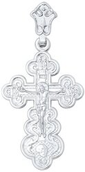 Крест из серебра 94120056 SOKOLOV