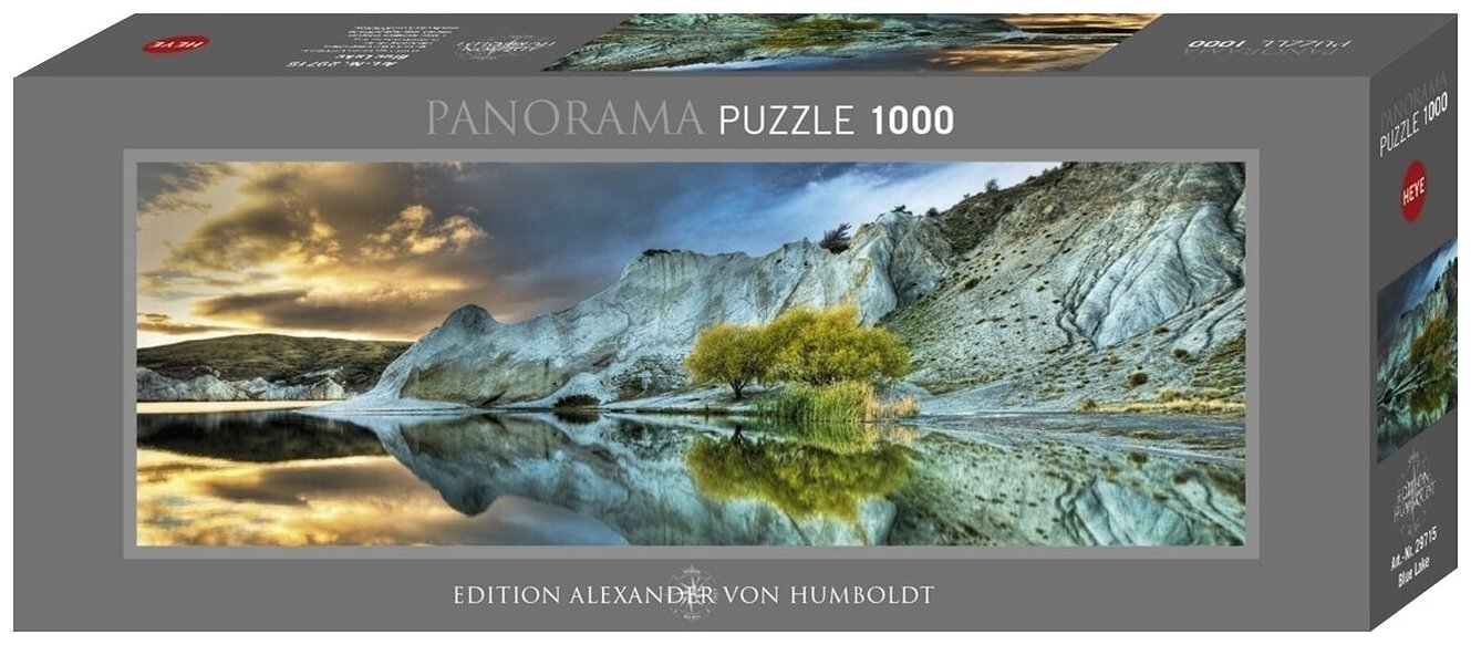 Puzzle-1000. Голубое озеро. Панорама HEYE - фото №1