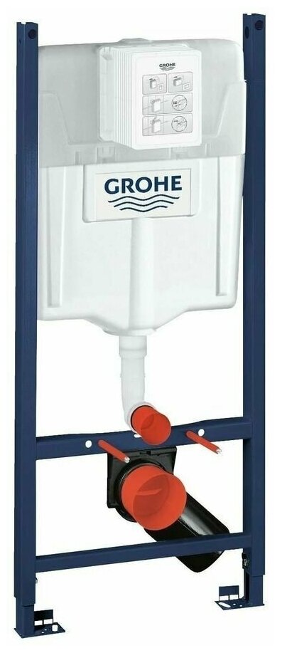 Система инсталляция для унитазов GROHE Rapid SL (1,13 м) с подключениями, 38840000