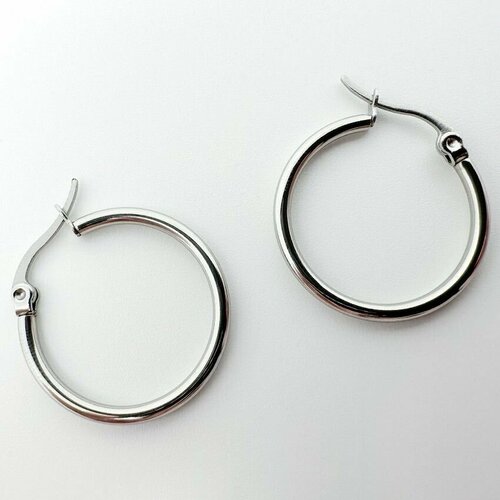 open hoop earrings Швензы основы для серег, для чувствительных ушек, гипоаллергенная нержавеющая сталь, 25.5x24x2 мм