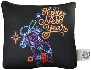 Подушка декоративная mni mnu Happy New Year (5000100), 20 x 20 см разноцветный