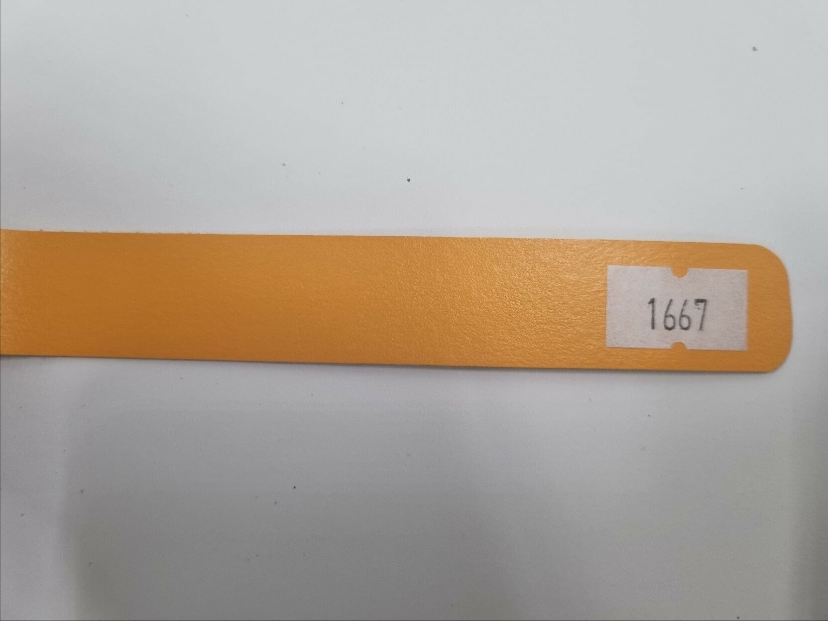 Кромка меламиновая 19мм с клеем,цвет оранжевый 1667, 5метров - фотография № 1