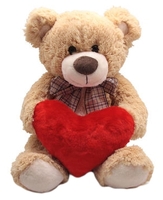 Мягкая игрушка Magic Bear Toys Медведь Марвин с сердцем 40 см
