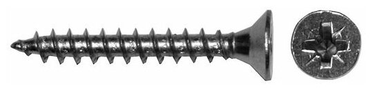 фото Саморез Tech-Krep 3х25 мм, универсальный, оцинкованный, потайная головка, 28 шт