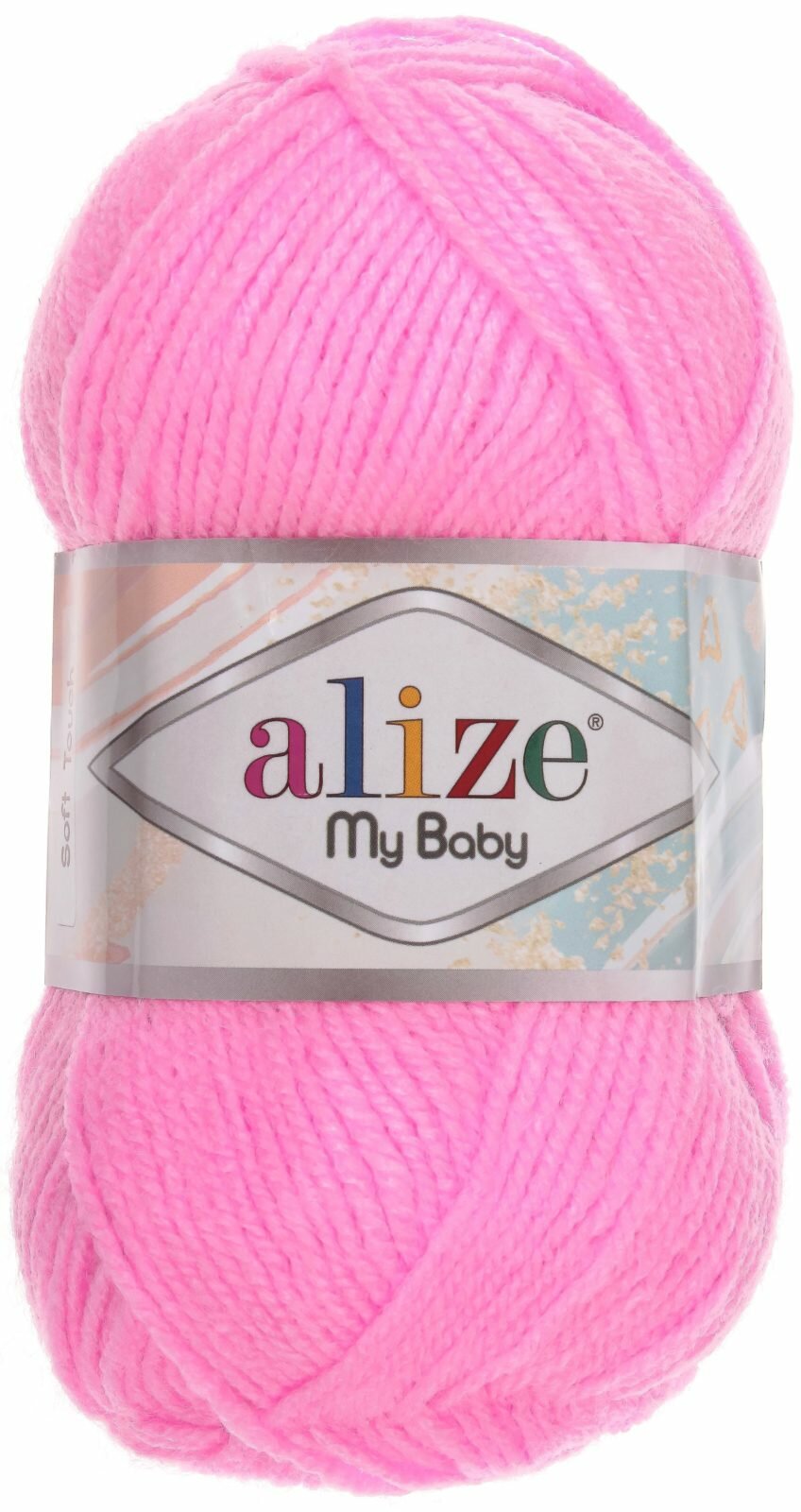 Пряжа Alize My baby розовый (191), 100%акрил, 150м, 50г, 1шт