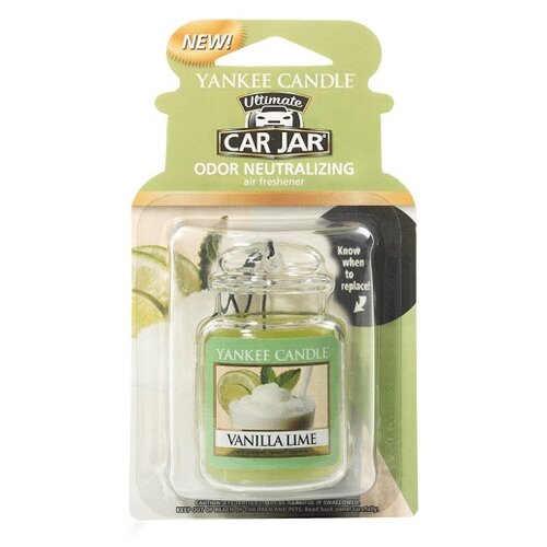 Yankee Candle / Авто-ароматизатор гелевый Ваниль и лайм CAR JAR ULTIMATE VANILLA LIME