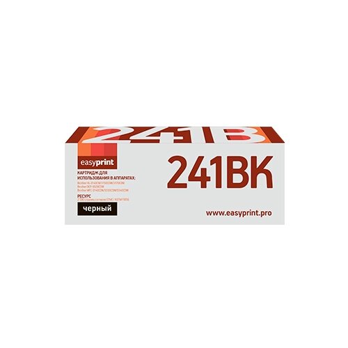 картридж superfine tn 241bk black для brother Картридж EasyPrint LB-241 BK, 2500 стр, черный