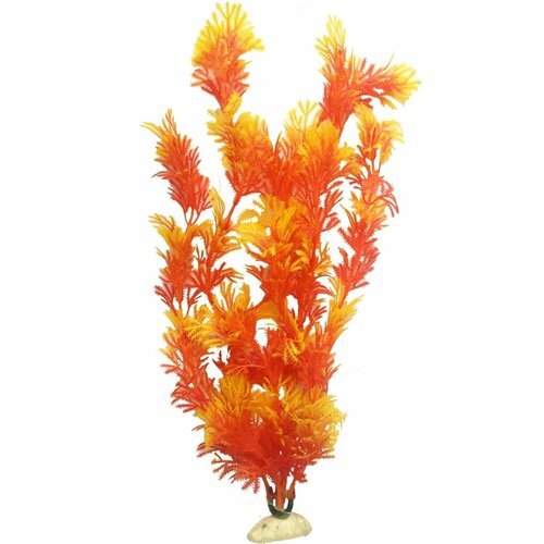 Растение Кабомба красно-жёлтая пластик 25см