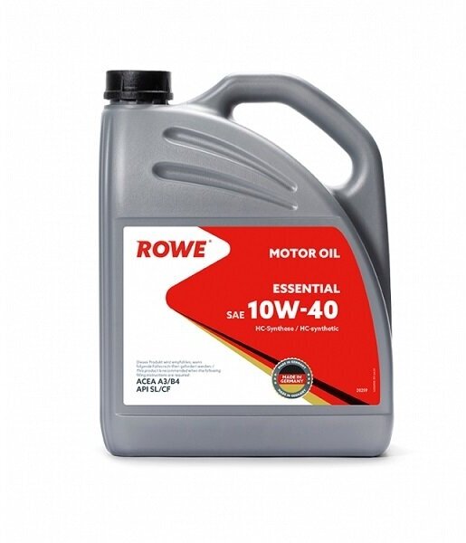 Синтетическое моторное масло ROWE ESSENTIAL SAE 10W-40, 5 л