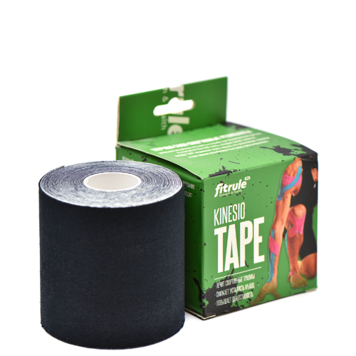 Кинезио тейп Fitrule Tape 7,5 cм х 5 м (Черный) кинезио тейп fitrule tape 5 cм х 5 м черный