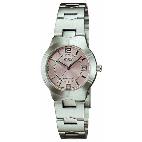 Наручные часы CASIO LTP-1241D-4A, серебряный, розовый наручные часы casio collection ltp 1335d 4a розовый серебряный
