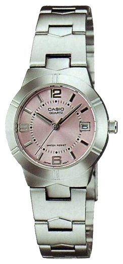 Наручные часы CASIO LTP-1241D-4A, розовый - фотография № 1