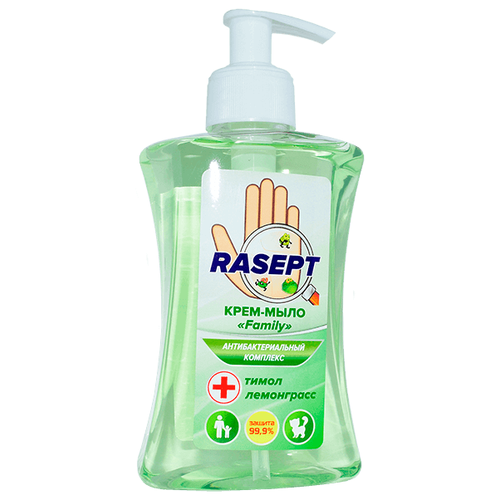 Крем-мыло «Family» с антибактериальным комплексом «RASEPT» тимол и экстракт лемонграсса