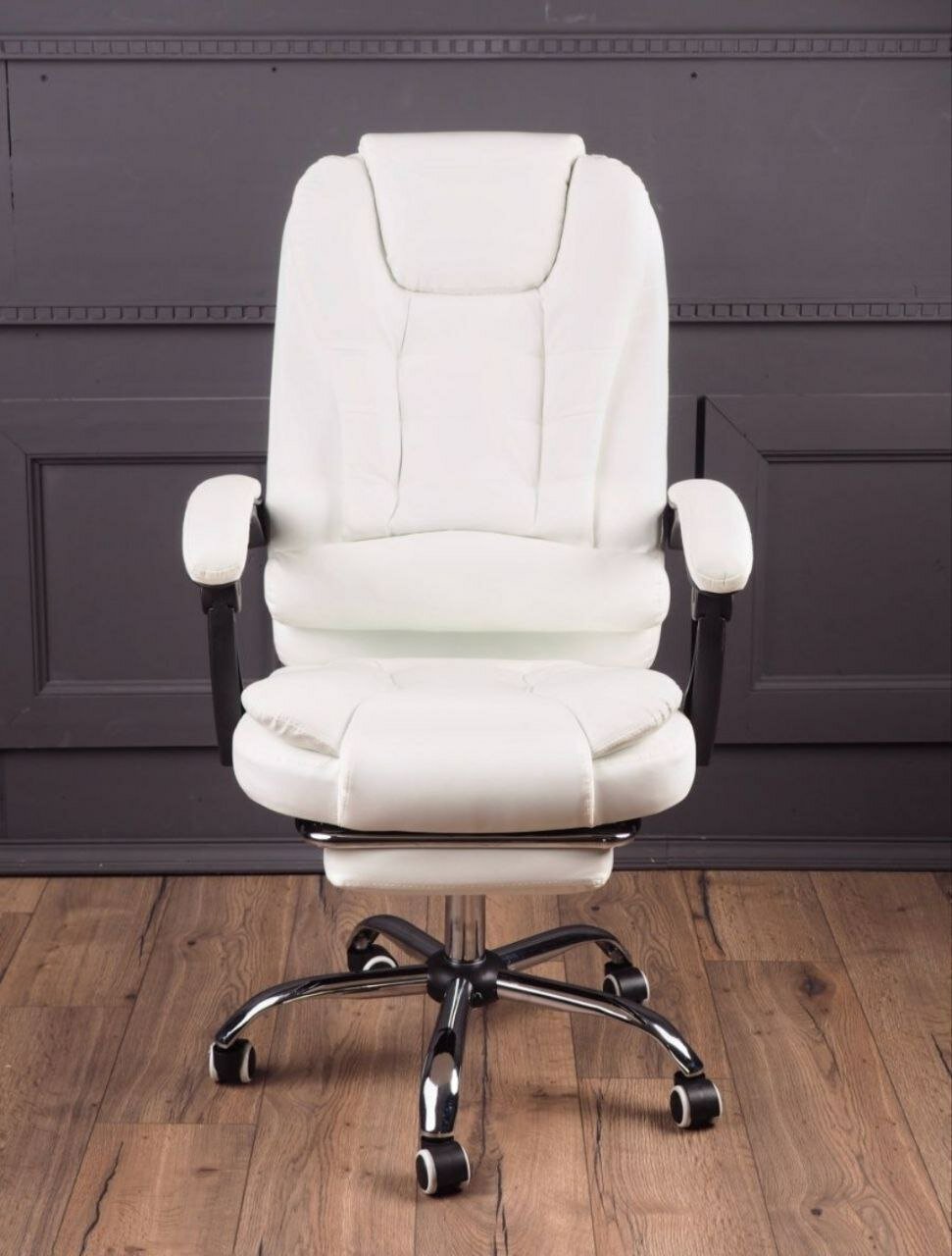 Компьютерное кресло. Кресло Белое . Кресло руководителя. кресло с вибромассажем. кресло офисное кресло с массажем - фотография № 1
