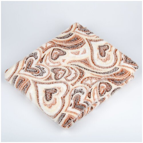 фото Плед бамбук, сердца в ажуре, 180*200 см bozhong home textile