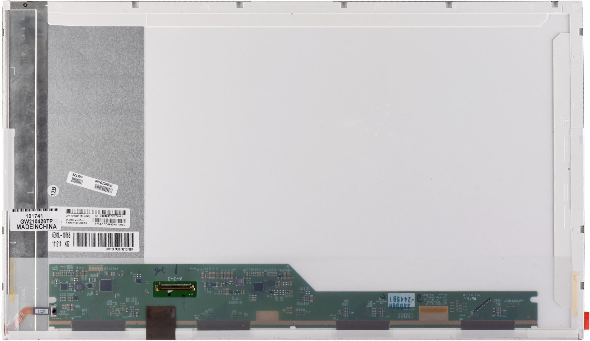 Матрица для ноутбука 17.3" 1600x900 HD+, 40 pin LVDS, Normal, LED, TN, без крепления, глянцевая. PN: N173O6-L02 Rev. C3.