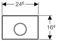 Кнопка смыва GEBERIT 115.758.KJ.1 Sigma10 белый/хром