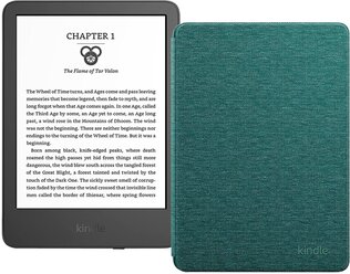 Электронная книга Amazon Kindle 11 2022 16 Гб black Ad-Supported + фирменная обложка