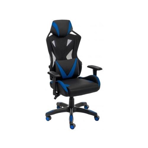 Компьютерное кресло Woodville Markus офисное, обивка: текстиль/искусственная кожа, цвет: черный/синий