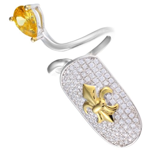 фото Element47 кольцо из серебра 925 пробы с кубическим цирконием sl31609b1_001_wg, размер 13.75