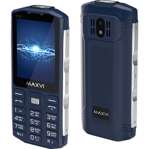 Телефон MAXVI P101, 2 SIM, синий